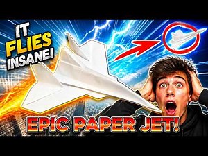 World Record Jet Fighter Paper Plane | How to Make a Paper Jet That Flies Crazy Far!