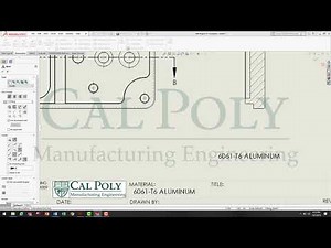 IME 144 Mill Project #1 Engineering Drawing
