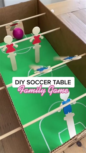 DIY Soccer Table Game for Family Fun