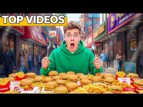 Eating Only Fast Food for 24 Hours Challenges! 🍔😂 | Jeremy Hutchins