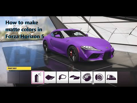How to Make Matte Colors in Forza Horizon 5