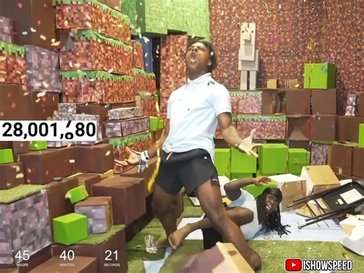 Speed激动庆祝粉丝数突破2800万 直接愤怒抱摔Kai 第三天仍没通关MC极限模式不能下播