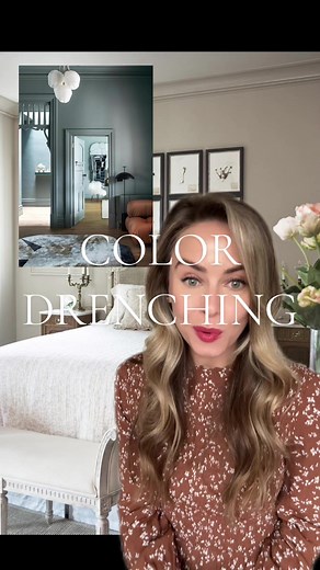 Color drenching! Should you do it!? #fyp #foryou #momsoftiktok #beautifulhome #colorselector #colorcustomizer #colorscheme #interiorpainting #colordrenching #colordrenched