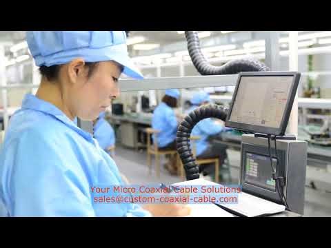 Female Displayport 20pin eDP connector micro coaxial cable 50 ohm sumitomo micro coax cable FEP jack