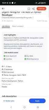 “Urgent #python hiring Delhi NCR, Gurugram”, #job