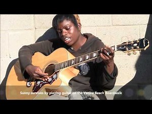Bob Marley Redemption Song "By Amazing Homeless Girl in Voices in the Sand, America the Free"