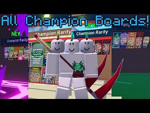 All 4 Champion Board Locations in Anime Fighting Simulator