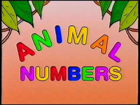Original VHS Opening & Closing: Animal Numbers (UK Retail Tape)