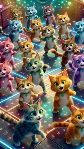 ✨ Disco Cats Are Back! Funky Dance Party #cutecat