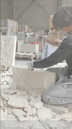 The stone surface is processed with a natural finish, creating a natural texture through hammering.