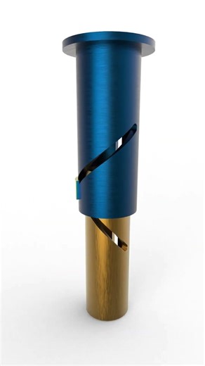 Helical Joint Motion – Rotation and Linear Travel Combined ⚙️ #engineering #mechanic #technology