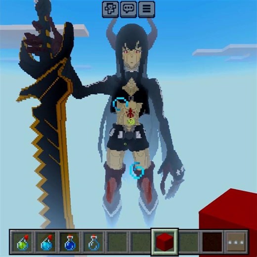 🔥MINECRAFT BUILD STATUE || STATUE NINJA GIRL #minecraft #gaming