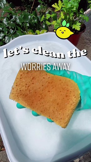 i always see @cleaningswag use a grout sponge cut in half so I did the same, loveeddd it 🫶🏼 #oddlysatisfying #spongetherapy