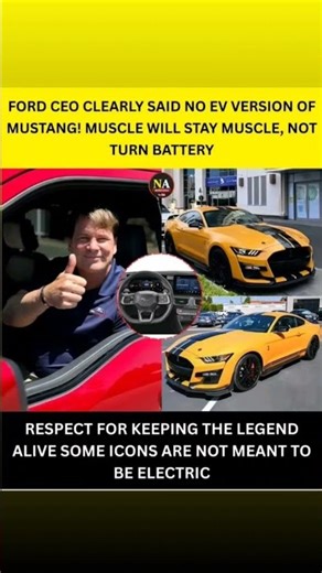 Ford’s top leadership has made its position crystal clear —the iconic Ford Mustang #autoindustry