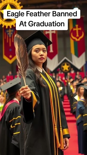native american sacred Eagle Feather Banned At Graduation #nativeculture #nativetiktok #indigenous #ndn
