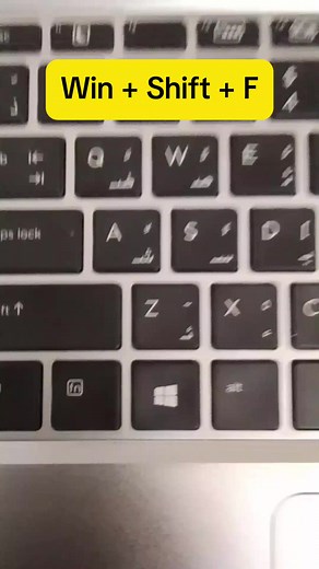 Windows search shortcut: Open web search with Win Shift F