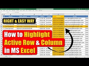 Highlight ACTIVE Row & Active Column in Excel with Ease!