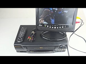 Sansui VCR VHS Player Recorder Model VCR4510E Fully Tested W/ Remote & Cables Ebay Mercari Video
