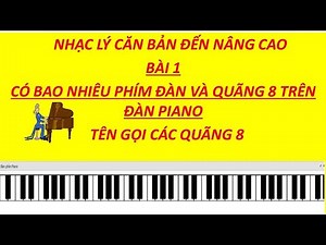 NHẠC LÝ | BÀI 1 | CÓ BAO NHIÊU QUÃNG 8 VÀ BAO NHIÊU PHÍM TRÊN ĐÀN PIANO | TÊN GỌI CÁC QUÃNG 8 LÀ GÌ