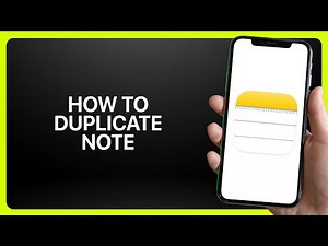 How To Duplicate Note In iPhone Notes App 2025! Tutorial