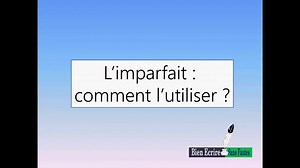11K views · 903 reactions | Valeurs de l'imparfait : comment l'employer ? Retrouvez-moi sur YouTube : https://www.youtube.com/@Bien-ecrire/playlists | Bien écrire le français | Facebook