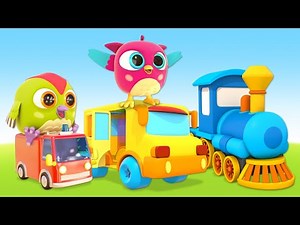 Baby Cartoons with Hop Hop the Owl – Full Episodes & Street Vehicles Fun!