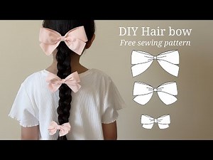 DIY HAIR BOW SEWING TUTORIAL | Easy & Beginner friendly
