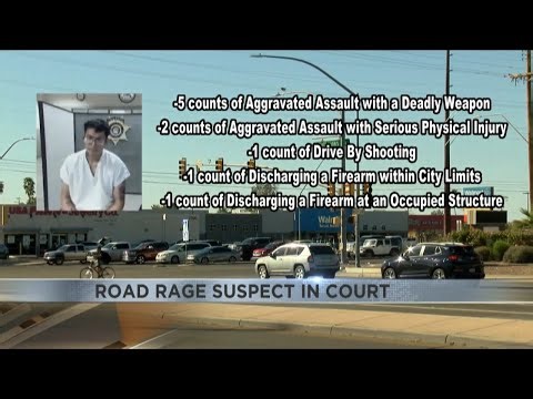 Tucson road rage suspect appears in court