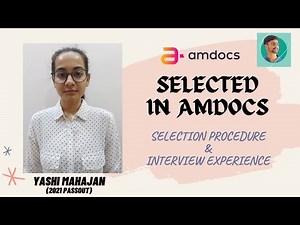 Amdocs interview experience & preparation strategy of Yashi Mahajan | Rounds in Amdocs
