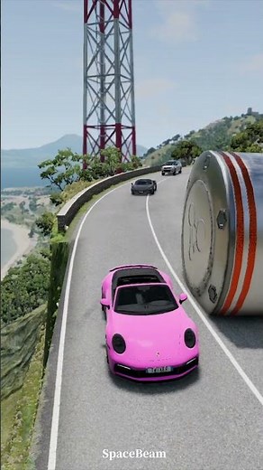 Bollard Trap vs Cars #13 | BeamNG.drive #simulation #crashes