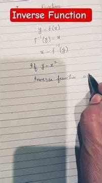 Inverse Function #maths #easylearning #class12math