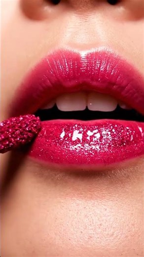 ASMR Applying Crimson Honor Ruby Class-Ring Lipstick ❤️💎 #lipsticktransformation #asmrmakeup #asmr