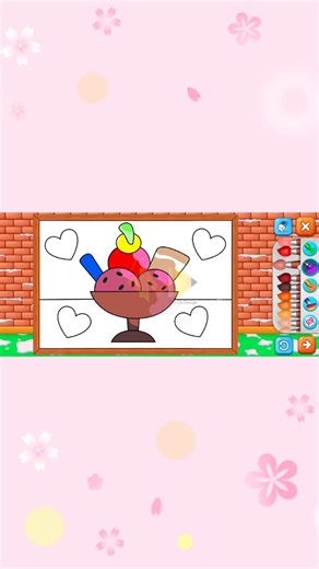 Coloring Game Mewarnai Es Krim Cake 🍨