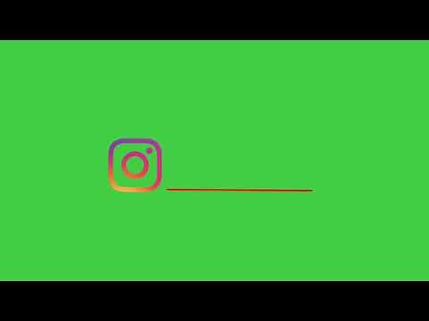 INSTAGRAM green screen logo| Free download | No copyright