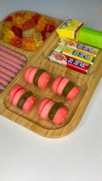 💥🤩 simply delicious…. filling platter with colorful candies || ASMR #asmr #shorts