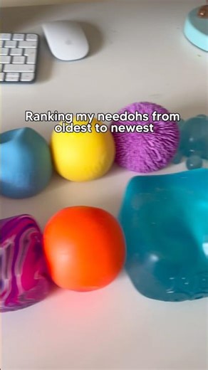 My NeeDoh collection from oldest to newest!