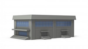 Simple Miniature Gymnasium White Background 3dcg Stock Footage Video (100% Royalty-free) 1049573761 | Shutterstock