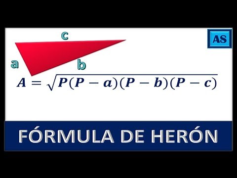 ÁREA DE UN TRIÁNGULO ESCALENO CON LA FÓRMULA DE HERÓN