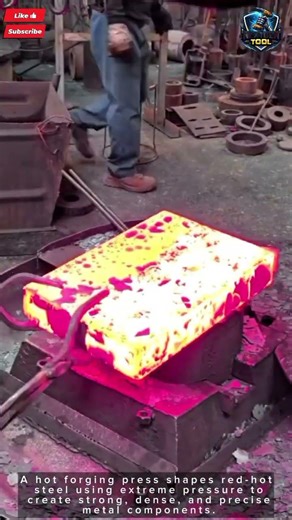 Hot Steel Forging Process Using Giant Hydraulic Press#tool