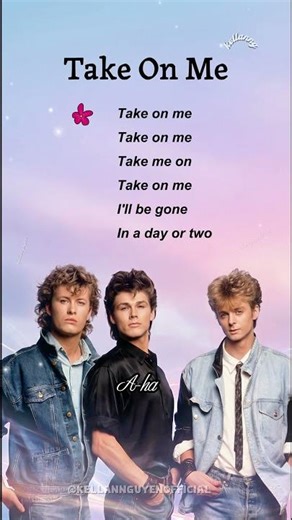Take On Me - A-ha (Lyrics) #lyrics #80smusic #80smusic #oldiesmusic #classichits #aha #80s #iconic
