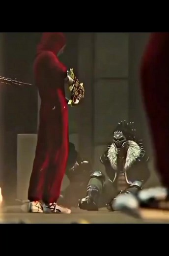 Coordinated Dance Performance in Urban Red Attire