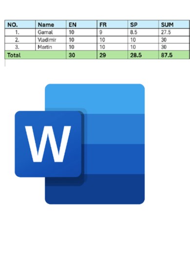 How to to insert table and sum Columns and Rows in Microsoft #Word 2026