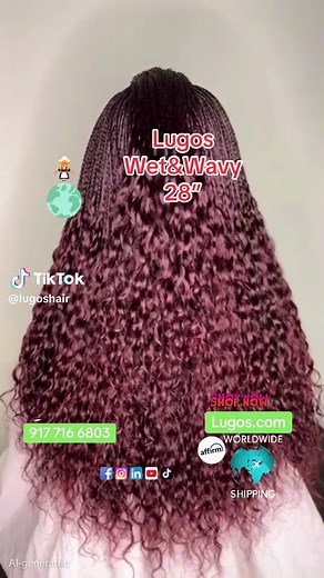Wet&Wavy 28”Bulk Braiding hair Custom color 16ozs=4bundles #ukhair #atlhair #lahair #nychairstylist #nigeriahair @Lugohairng