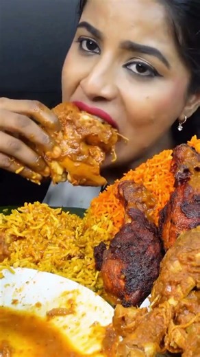 🔥 Spicy Chicken Biryani Challenge 🌶️ Full Plate Finish! 😋 | Eating Show
