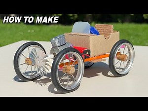 ✅How to Make a Vintage Car from cardboard - Amazing Electric Car - Tutorial