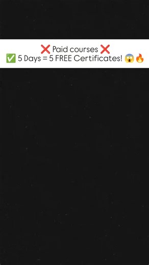 Coding WithMee on Instagram: "🎓 TOP 5 FREE Certificates 🚀 ⏳ 5 Days = 5 Certificates! Agar aap student ho, fresher ho ya skills upgrade karna chahte ho, toh yeh courses resume boost ke liye perfect hain 💯 1) Google – Project Management 👉Link: https://bit.ly/Google-project-mgmt-grow 2) Microsoft – Introduction to Python Fundamentals (edX) 👉Link: https://bit.ly/Microsoft-Intro-to-python-funda-edx 3) IBM – Data Analytics with Python 👉Link: https://bit.ly/IBM-Data-Analytics-python-gbn 4) Micros