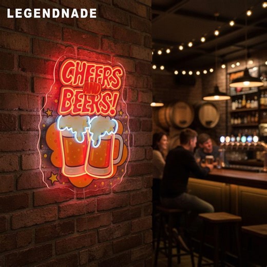 Beer Glass Neon Sign for Bar Wall Decor, Beer Led Light, Custom Neon Sign, Gift for Him or Beer Lover, Beer Club Wall Decor - Etsy