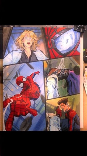 Spiderman x gwen drawing pt.4 | #art #drawing #theamazingspiderman #shorts