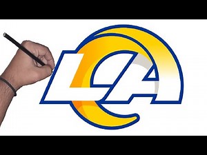 How to draw the logo of Los Angeles Rams