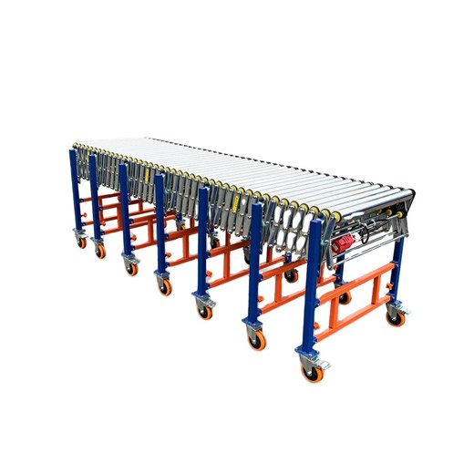 Durable Flexible Roller Conveyor Loading Unloading Box Carton with Power Motorized Conveyor Transfer for Warehouse